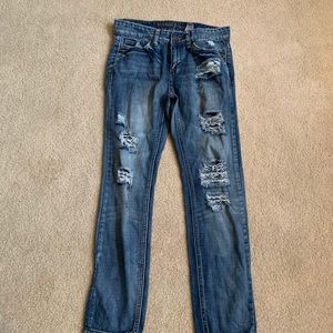 Zco skinny ripped jeans